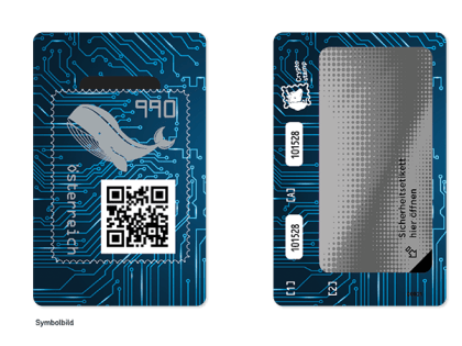 Die erste Briefmarke in der Blockchain Crypto stamp 3.0, Foto 2