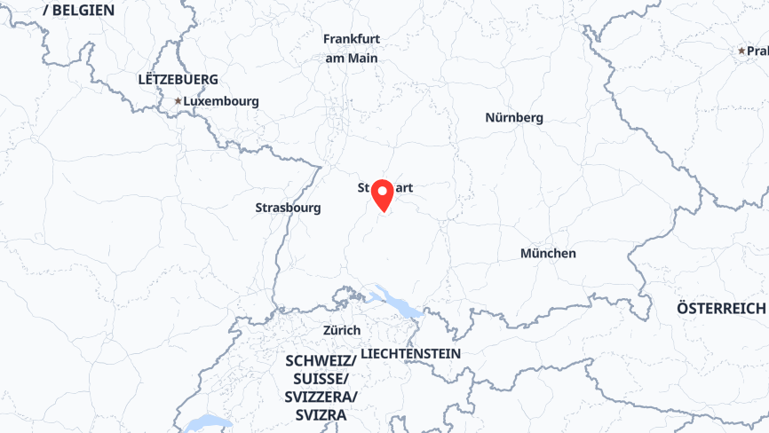 Karte der Job-Standorte