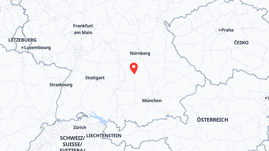 Karte der Job-Standorte