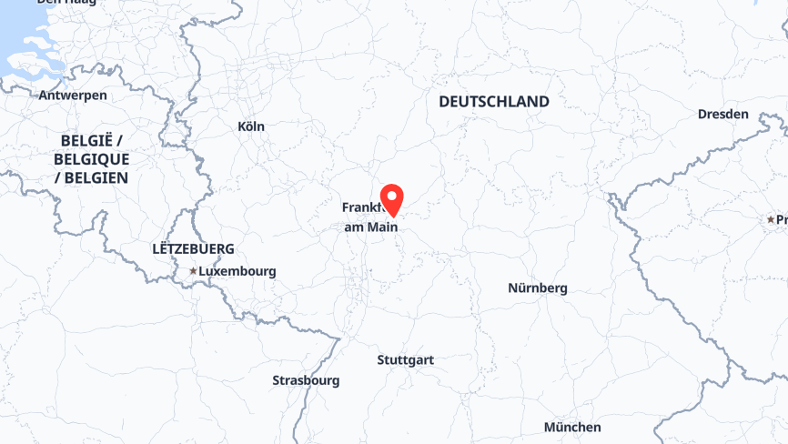 Karte der Job-Standorte