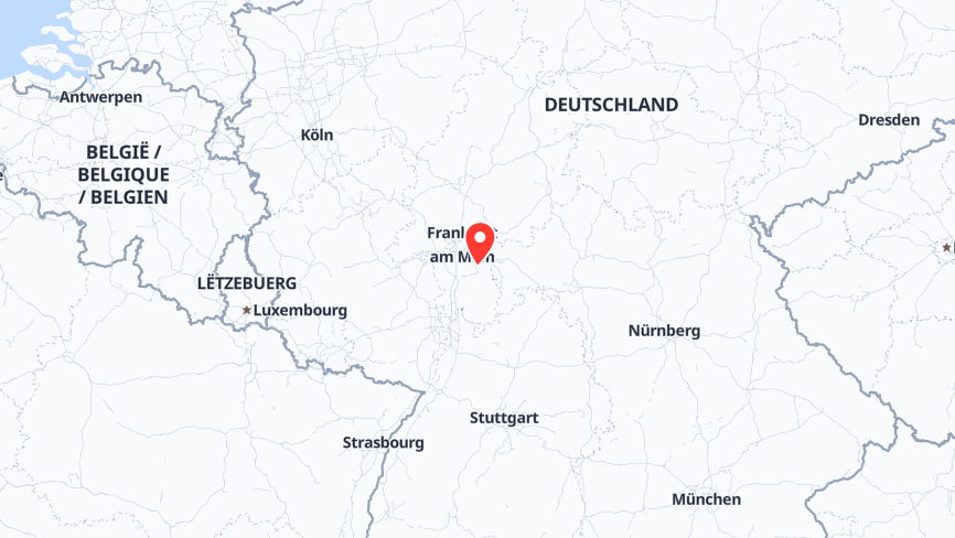 Karte der Job-Standorte