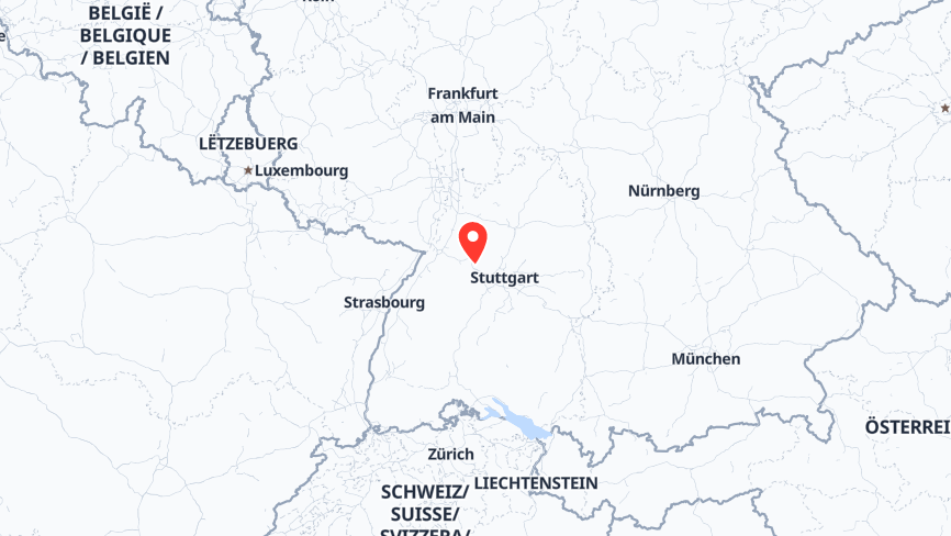 Karte der Job-Standorte