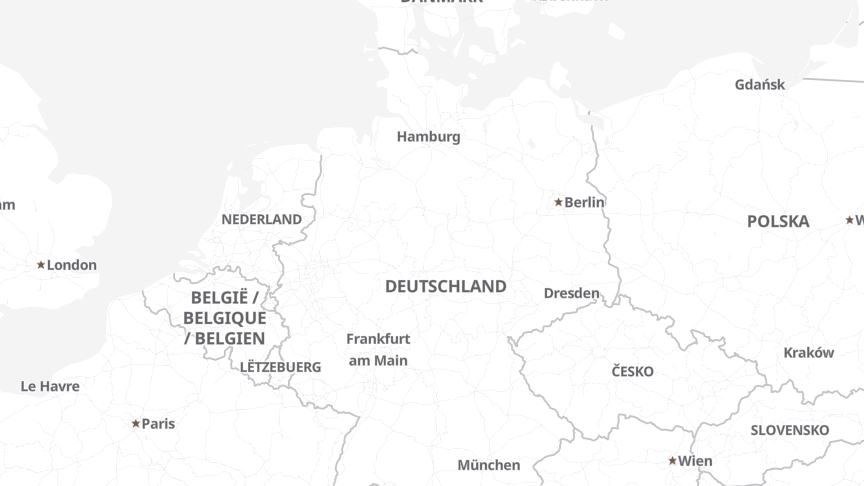 Karte der Job-Standorte