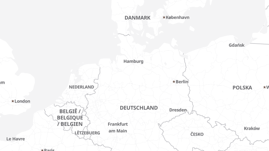Karte der Job-Standorte