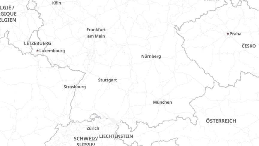 Karte der Standorte von :em engineering methods AG