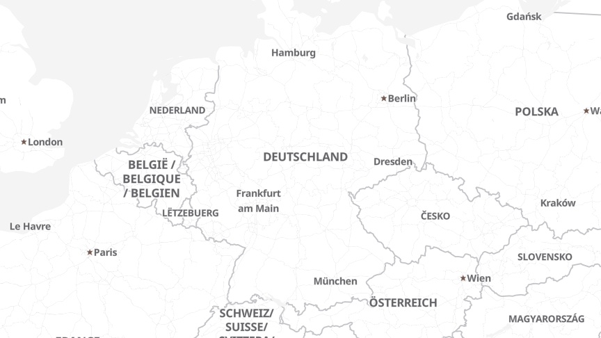 Karte der Standorte von DEKRA AG