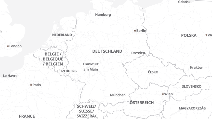 Karte der Standorte von Stadtwerke München GmbH
