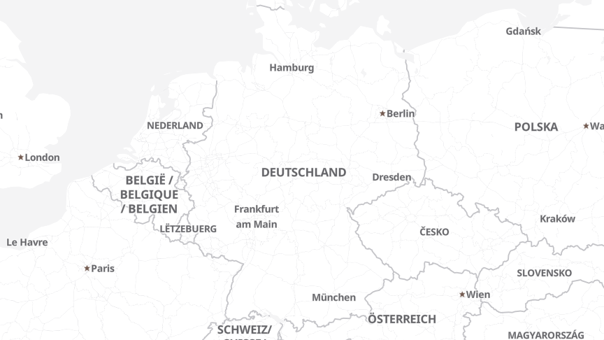 Karte der Standorte von Informationstechnikzentrum Bund (ITZBund)