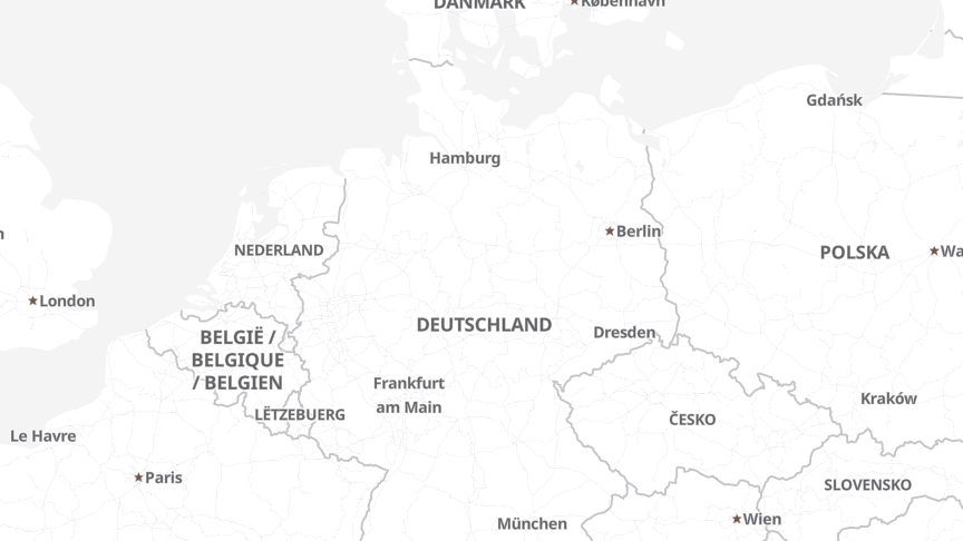 Karte der Job-Standorte