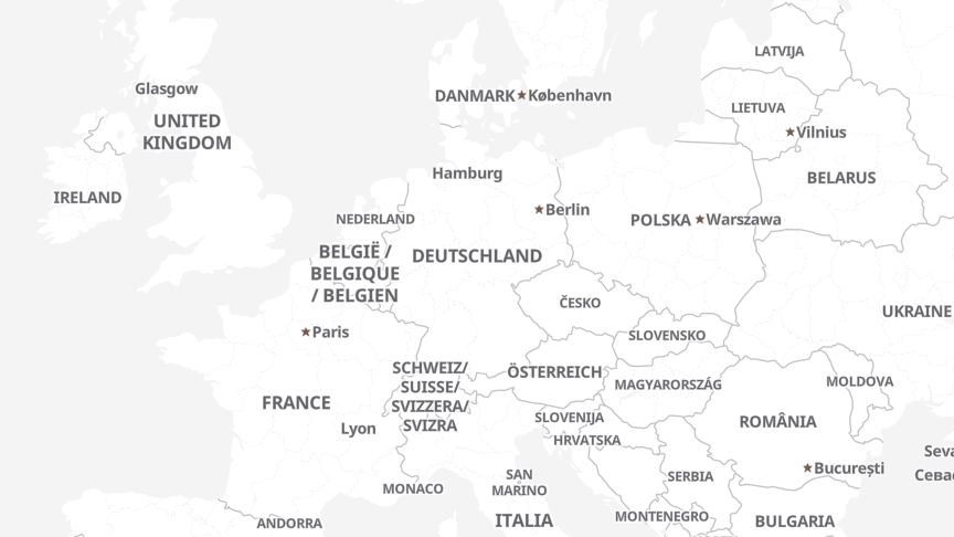 Karte der Standorte von virtual7 GmbH