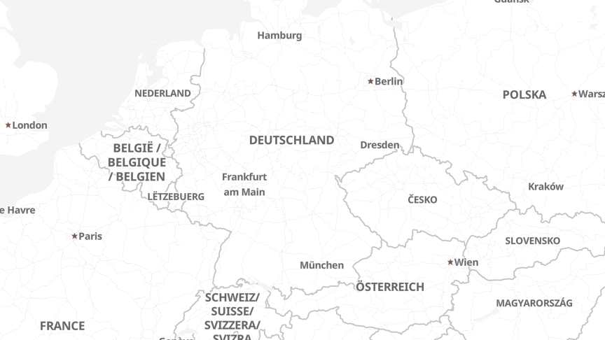 Karte der Job-Standorte