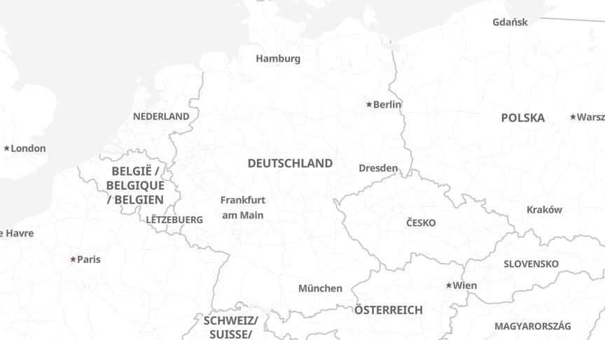 Karte der Standorte von Svg Bundes-zentralgenossenschaft Straßenverkehr Eg