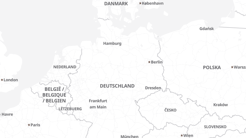 Karte der Standorte von KWS Group