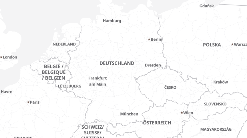 Karte der Standorte von A2-GROUP KG