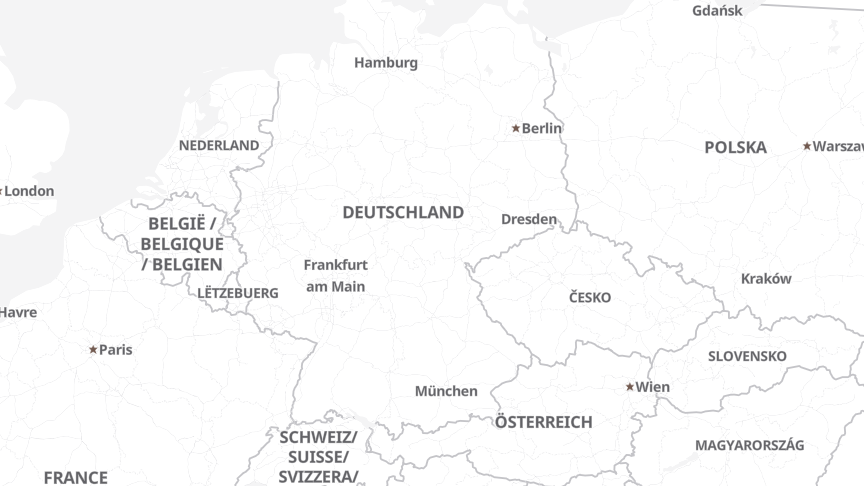 Karte der Standorte von Landesbank Baden-Württemberg