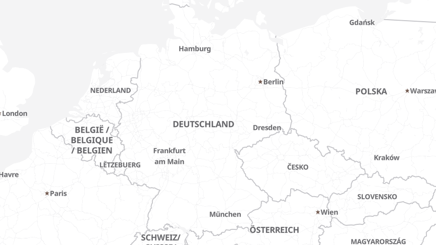 Karte der Job-Standorte