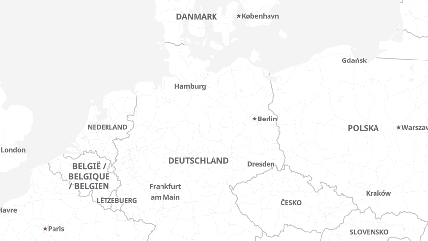 Karte der Job-Standorte