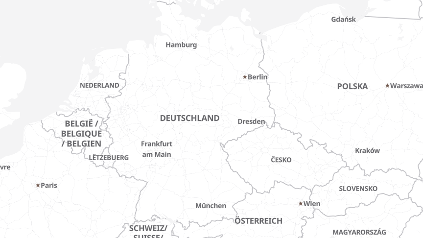 Karte der Job-Standorte