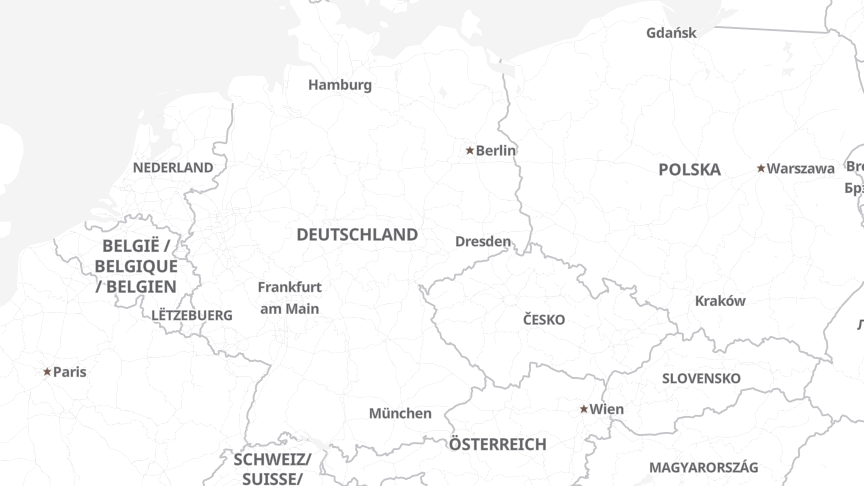 Karte der Standorte von ZBI Zentral Boden Immobilien Gruppe