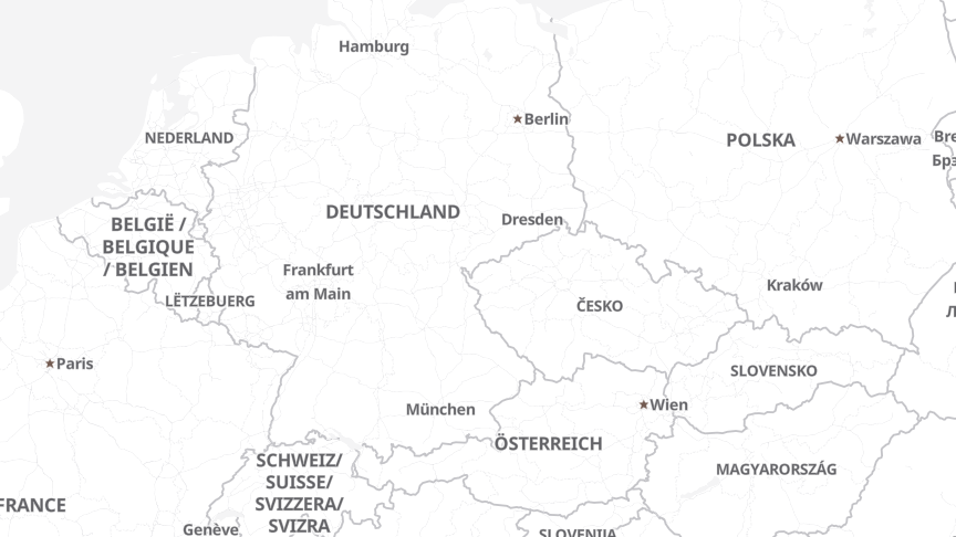 Karte der Job-Standorte