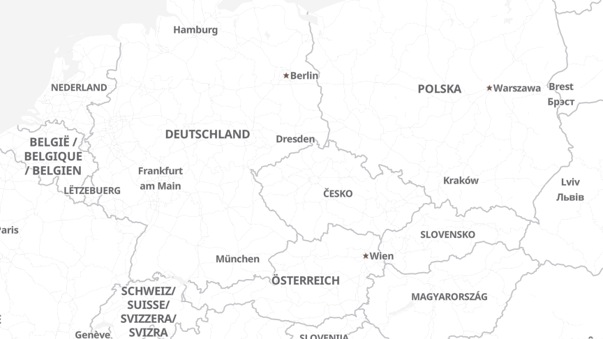 Karte der Standorte von svarmony Technologies GmbH