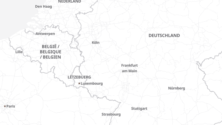 Karte der Standorte von GFO Online