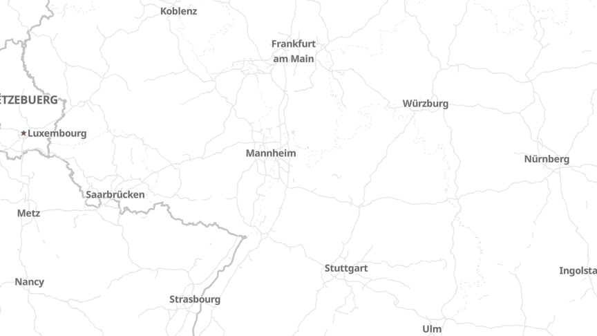 Karte der Standorte von Landratsamt Rhein-Neckar-Kreis