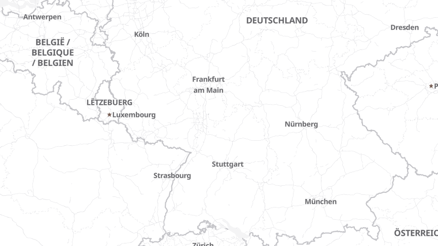 Karte der Standorte von Creditplus Bank Ag
