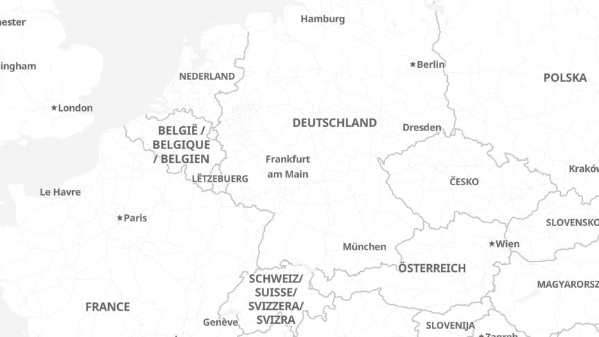 Karte der Standorte von Sybit