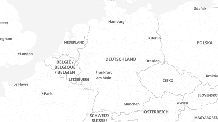 Karte der Standorte von Prologistik Gmbh + Co Kg