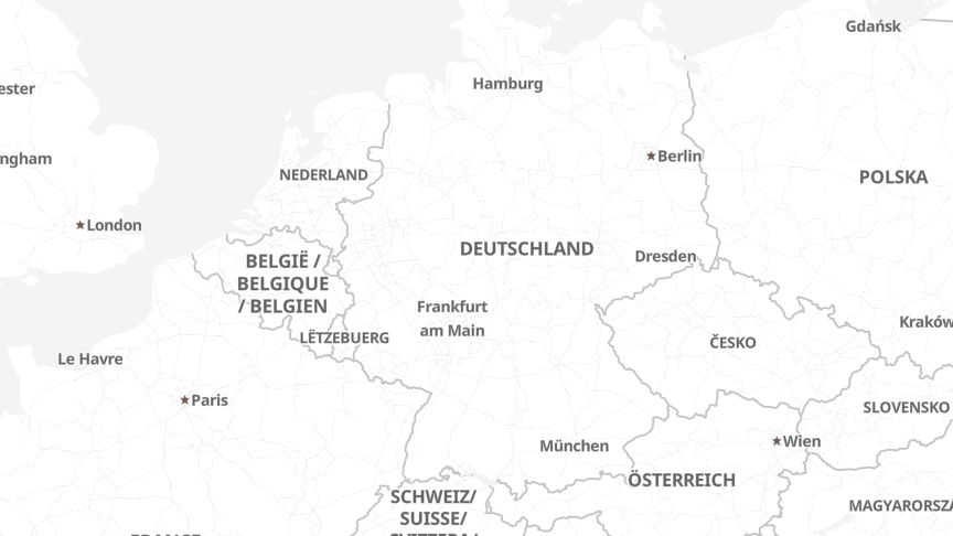 Karte der Standorte von ERGO Group AG