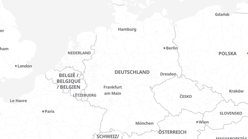 Karte der Standorte von R+S AG