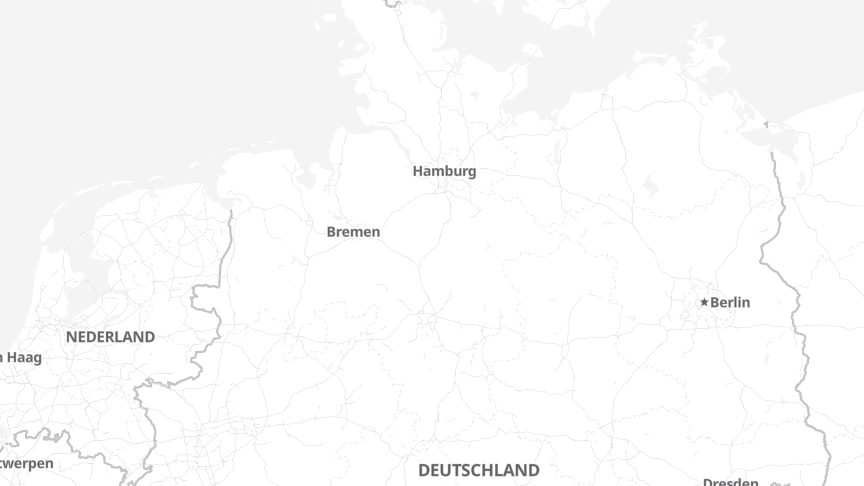 Karte der Standorte von Norddeutscher Rundfunk
